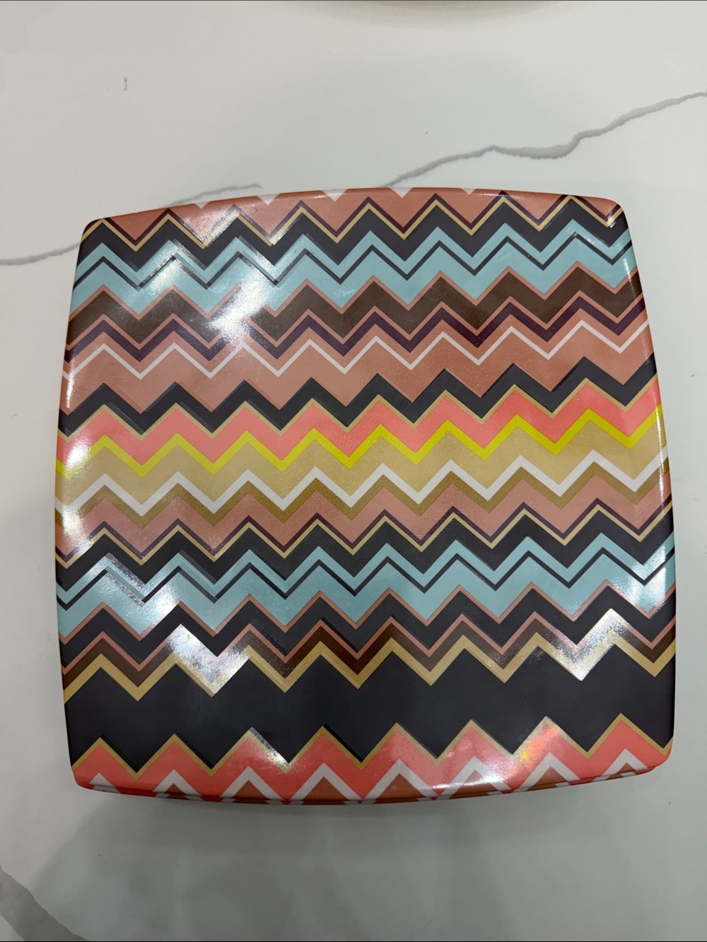 Missoni for Target Chevron Pattern Plastic Melamine Plates Set of 8- Multicolor
